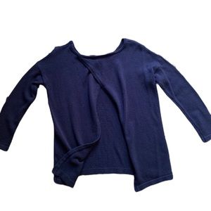 Lumiere Navy Swing-Back Sweater